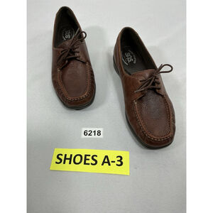 Womans SAS Comfort Moccasin Slipon Casual Shoes 7.5 Brown Laceup NWOT